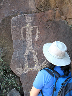 Checking out Petroglyphs