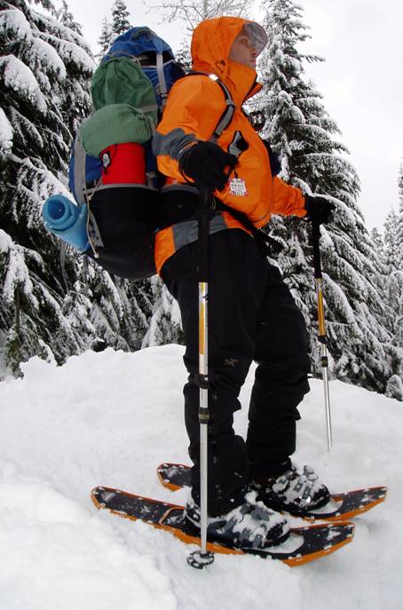 Snowshoeing with the Rab Drillium