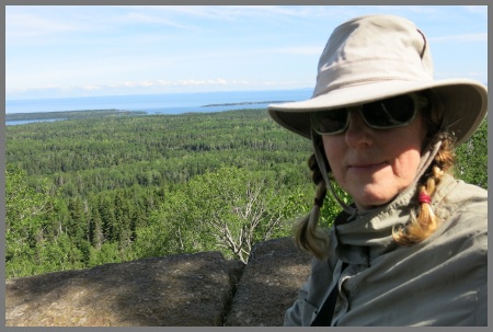 Author on Mt Franklin, Isle Royale National Park, MI