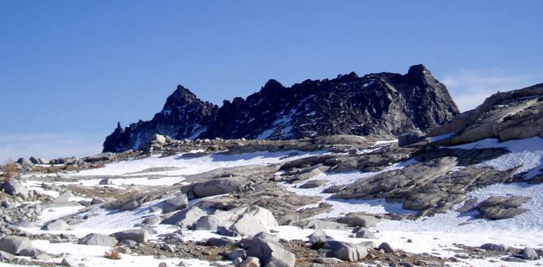 The Upper Basin of the Enchantments in the Alpine Lake Wilderness, one of the places where I used the socks