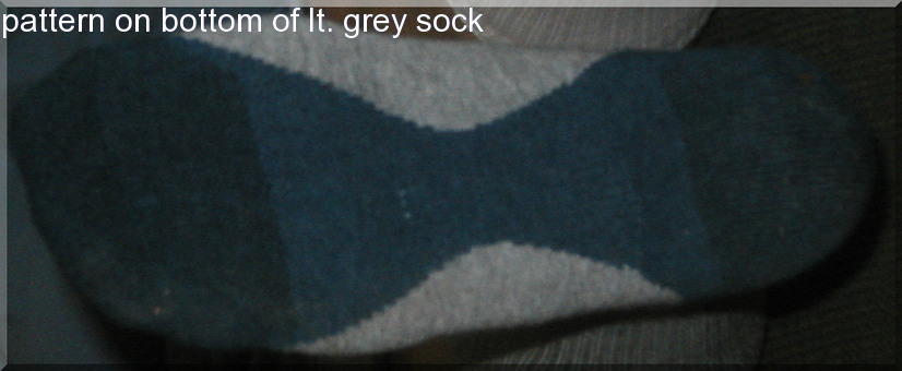 bottom of sock