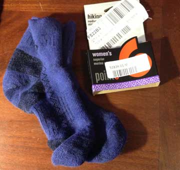 sock and packaging