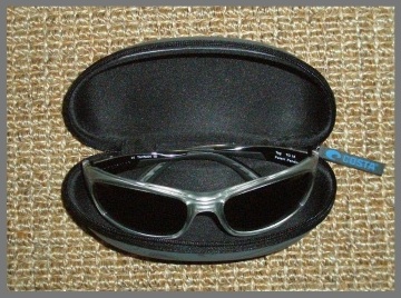 Glasses in protective case