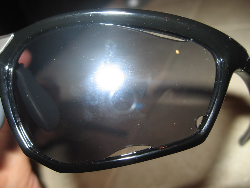 Closeup of lens showing vents