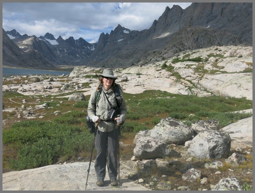 Author wearing the Chacos in the Wind River Range