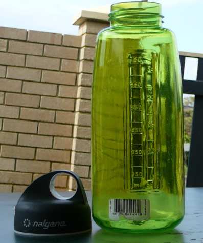 bottle showing graduations