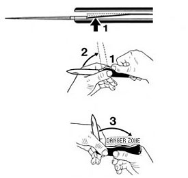 Lock blade instructions