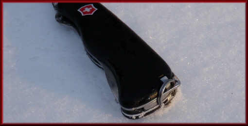 Victorinox - Key ring gets in the way