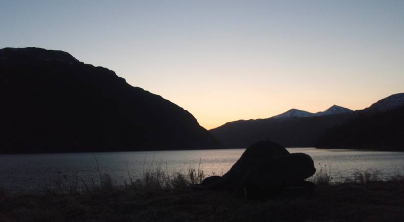 Sunset at Uganik Lake