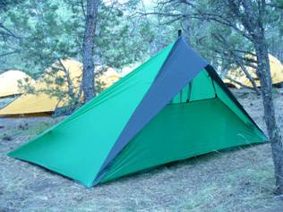 Tarptent in camp with StormFlap