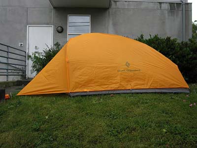 Completed tent