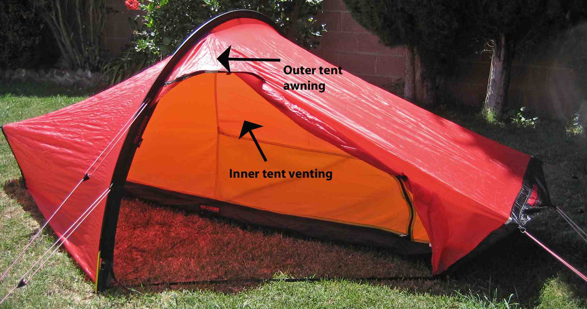 Awning and inner tent venting