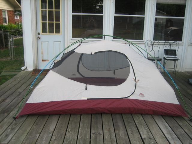 Tent without fly from the long side