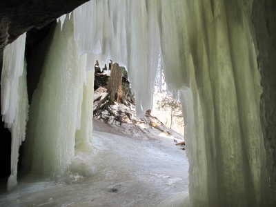 Inside of ice cave