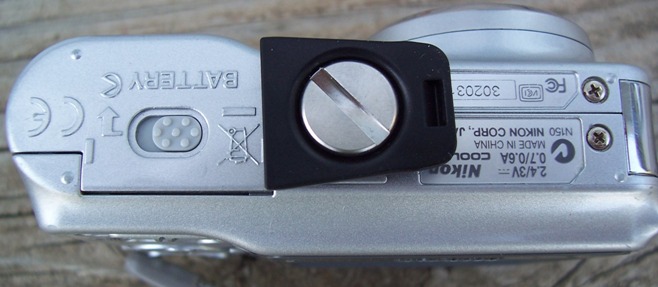 Adapter attached to camera