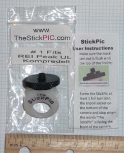 StickPic, packaging and instructions