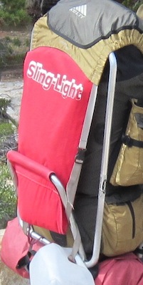 Sling-Light attaches with only lid straps