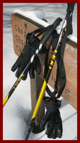 Vector Gloves attached to neck lanyard