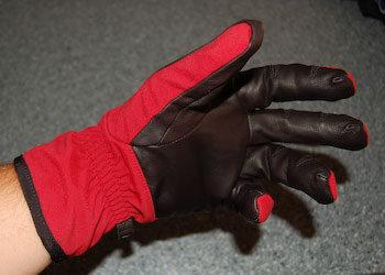 Glove on hand