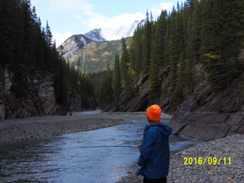 Cascade River in Banff National Park