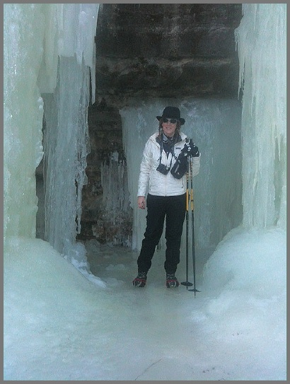 Checking out some ice caves