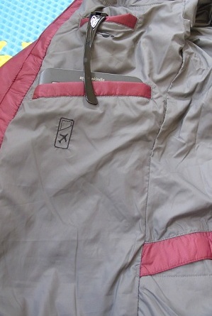 Right side of jacket