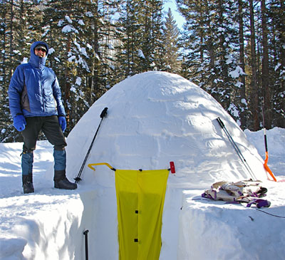 The GoLite Diablo Parka kept me toasty warm on below zero mornings while igloo camping in January and early February.