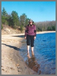 The author in the Pigeon River Country State Forest
