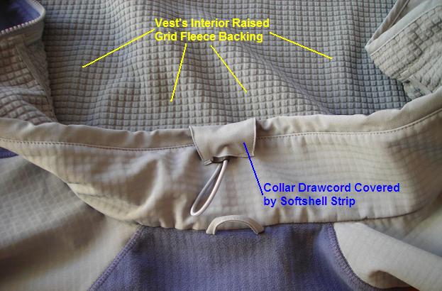 The Collar Drawcord & Raised Grid Fleece Backing