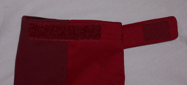 View of sleeve closure