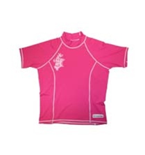 Women's Pink Solid Body with Short Sleeves