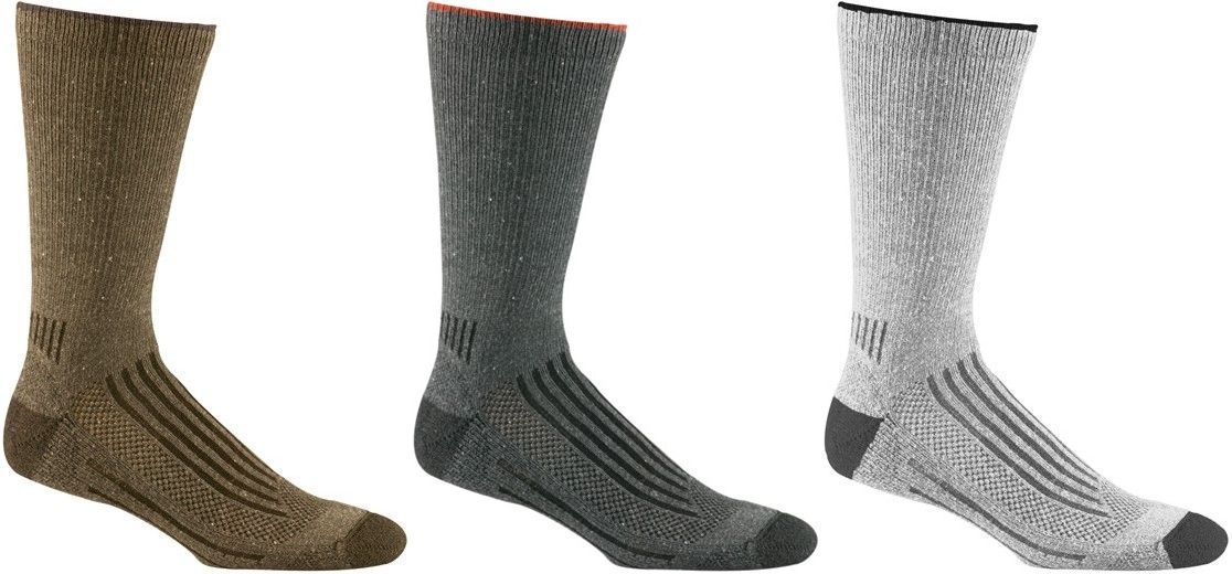 Fox River Country Crew Socks - Basil, Charcoal & Grey