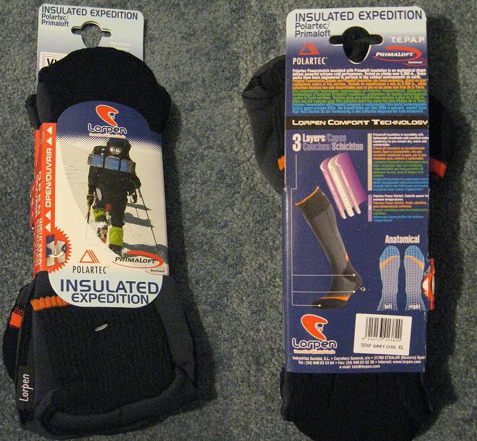 Socks in packaging