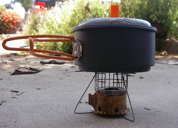 Stove in Use