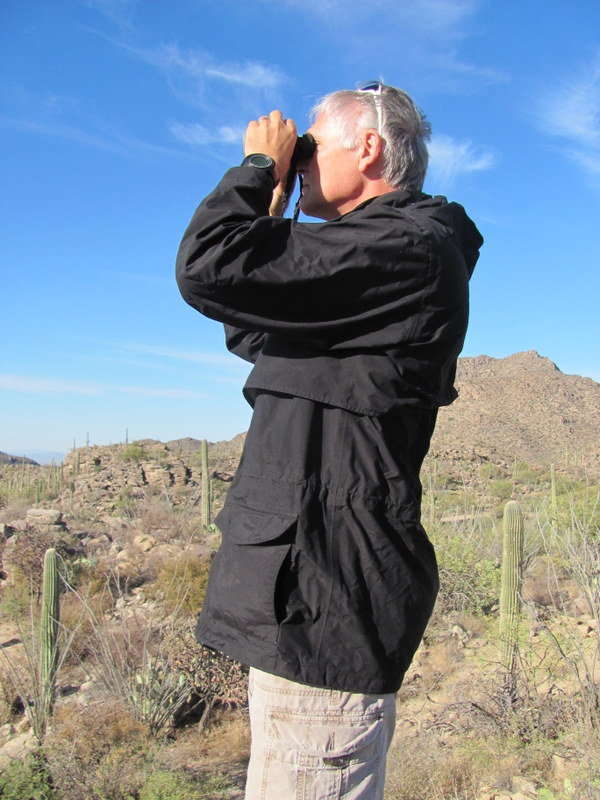 NatureView binoculars in the Tortolita Mtns