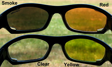 Comparing the lens colours