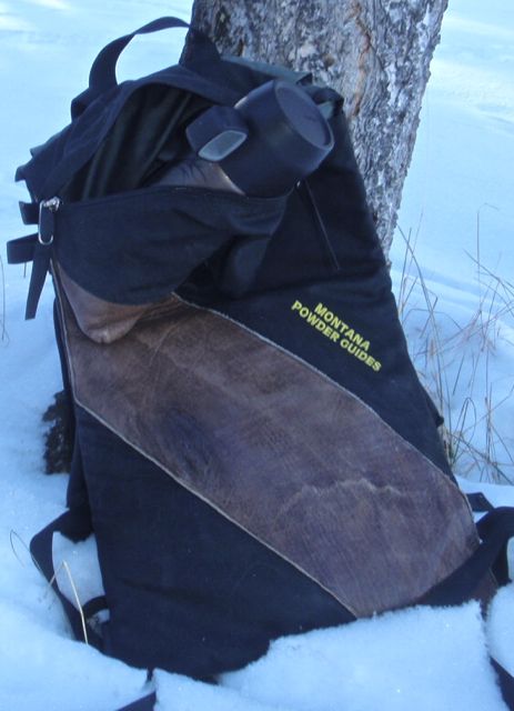 Ski pack with flask