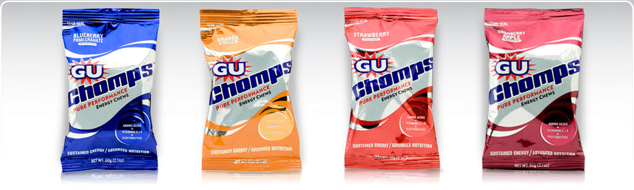 GU Energy Chomps Flavors