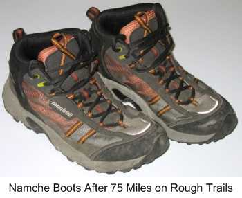 Namche Boots at End of Test Process