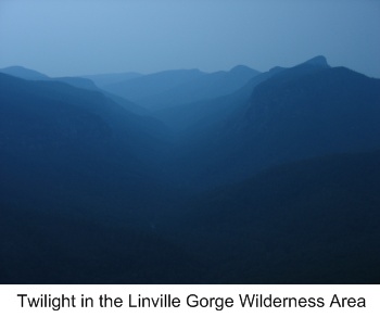 Twilight in Linville Gorge