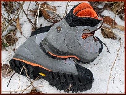 SCARPA Mustang GTX in the snow