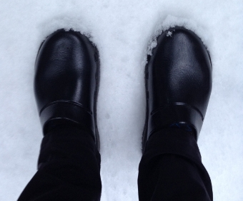 Walking in snow