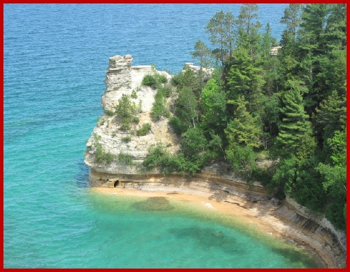 Hiking the cliffs above the Pictured Rocks in the SOLE Footbeds