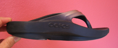 Side view of sole