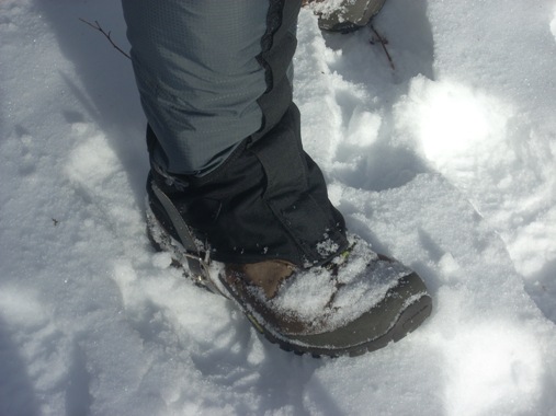 Wearing the Daleas in light snow