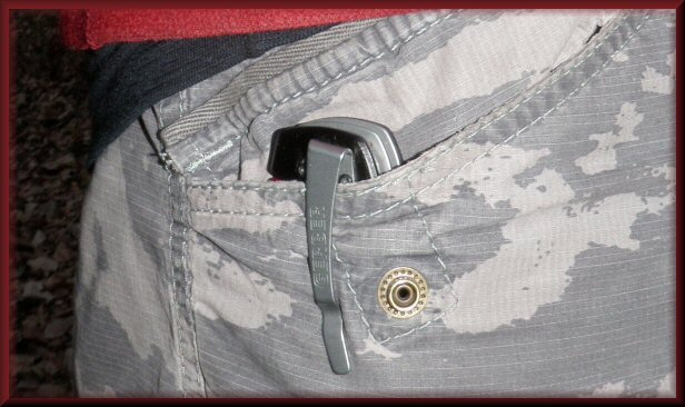 Gerber Crucial FAST in shorts pocket