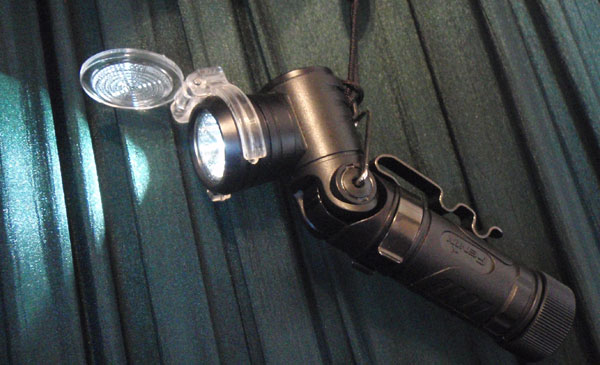 Fenix MC11 LED Light with diffuser open