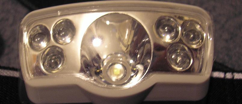 Headlamp front view