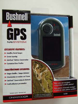 The Bushnell ONIX 200CR GPS comes in packaging  that clearly shows and describes the unit.