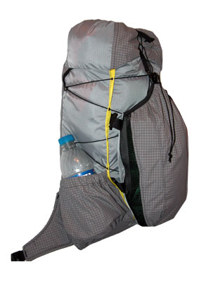 Amp Backpack With 1 L (32 oz) PET Bottle and Modular Front Pocket Installed
